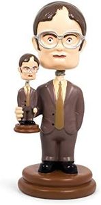 Surreal Entertainment The Office Double Dwight Resin Bobblehead | Collectible Action Figure Statue, Desk Toy Accessories | Novelty Gifts for Home Office Decor | 5 Inches Tall