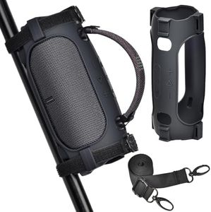 Case Compatible with JBL Charge 6 Portable Bluetooth Speaker, Silicone Cover Strap for Waterproof & Drop-Proof Bluetooth Wireless Speakers Mount Cycling Outdoor Adventures (Case Only)