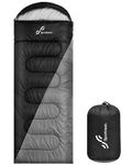 Sleeping Bag, Sportneer Sleeping Bags for Adults 3-4 Seasons (Fall, Winter, Spring, Summer) Warm Cold Weather Waterproof Lightweight Camping Sleeping Bag for Backpacking Hiking Camping Travel Outdoor