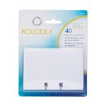 Rolodex 57 x 102mm Card File Refills - Clear (Blister Pack of 40)