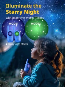 Kids Rechargeable Walkie Talkies 2-Pack – Long Range Two-Way Radios