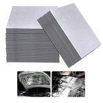 Putentfun 50 Pcs 5mm Car Sound Deadener Deadening Mat,25cmx18cm Noise and Heat Insulation Close Cell Foam Material with Self-Adhesive Auto Waterproof and Moisture-Proof Shock Absorbing Board