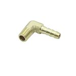 CDQBWKJGFJ 2 Pcs Brass Hose Barb Fitting 1/4" Barb x 1/8 NPT Male Pipe 90 Degree Elbow Adapter