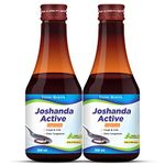 Vedic Roots Ayurvedic Cough Syrup Dry/Chronic/Wet Cough Reliever | Mucus/Phlegm/Chest Congestion Relief Medicine Joshanda Active Syrup| Chest/Lung Cleanser Syrup | AYUSH Approved - 200 ML X 2