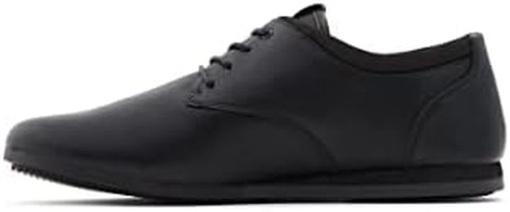 ALDO Men's Aauwen-r Casual Sneaker, Black Smooth, 7.5