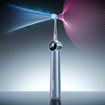 RANVOO AirJet II [Upgraded Jet Clean] Sonic Electric Toothbrush, 100% Plaque Removal, White for Adult Protect Gum Orthodontic Teeth Clean Rechargeable Gift with 3 Pro Brush Heads, Steel Blue