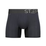 STEP ONE | Mens Bamboo Trunk (Shorter) | Anti Chafe, Moisture Wicking Underwear for Men | Smoking Gun | L