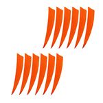 UJEAVETTE® 12 Pieces 4 Inch Archery Arrow Feathers Fletchings Vanes Orange|Arrow Feather |Right Wing |Archery |Turkey Feather|Feathers |Fletchings Vanes |Bounting Jig