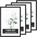 CORE ART 24x36 Poster Frame 4 Pack,