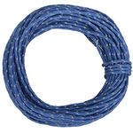 TRIWONDER 2.5mm Tent Guy Rope Reflective Paracord Nylon Guyline Camping Cord Tarp Rope for Garden Awning 15.24m (Blue)