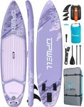 UPWELL 10’6”Inflatable Stand Up Paddle Board with Electric Pump, Premium SUP Paddle Boards for Adults, Blow up Paddle Boards 6” Thick, Violet