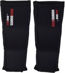 RockTape Rock Guards, Leg Compression Sleeves for Working Out and Injury Prevention, Protection Shin Guards (2 Sleeves), Small, Black