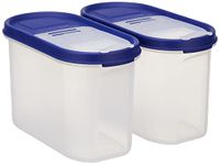 Amazon Brand - Solimo Modular Plastic Container and Dispenser, Set of 2 (1200 ml Each)