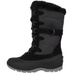 Kamik Women's Snovalley2 Snow Boot, Black, 10