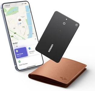 UGREEN Finder Slim Compatible with Apple Find My (iOS Only), 1.7mm Ultra-Slim Wallet Finder, IP68 Waterproof Rechargeable Bluetooth Tracker Card for Wallet, Key, Luggage Tags