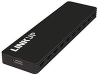LINKUP - NVMe Enclosure M.2 SSD to USB C 10Gbps Adapter | Aluminum Case USB 3.1 Gen 2 (10 Gbps) to PCIe Gen3 x2 Bridge Chip | for Windows & Mac | Compatible for Samsung 960/970 EVO/PRO WD Black 660P