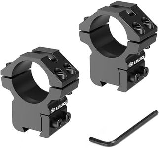UUQ 1'' Scope Rings，2 Pieces Medium Profile 1-Inch Scope Mount Rings, 2-Pack for for Dovetail Rails