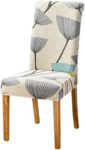 Lalluxy Stretchy Parson Chair Slipcovers for Dining Room Chair seat Covers Chair Protectors for Party Pet Protection Universal Fit Soft Polyester (Set of 6, Dandelions)