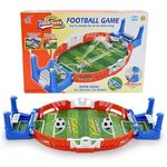 Mini Football Game with 6 Balls, Football Board Game, Football Table Toy for Two, World Cup Party Favor, Friendship Enhancement for Kids and Adults (Red)