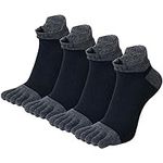 VWELL Men's Cotton Toe Socks Five F