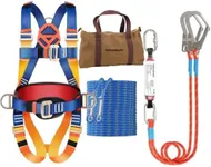 Golmudsafe Safety Harness Fall Protection,roof harness safety,climbing harness，safety harness for construction,upgraded removable cushion bag and rope