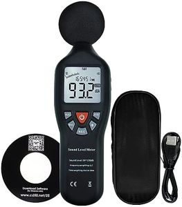 Mesure du niveau sonore avec journalisation des données - Affichage précis - Plage de mesure 30dB ~ 130dB - Instrument professionnel compact (avec logiciel CD)