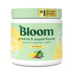 Bloom Nutrition Super Greens Powder Smoothie & Juice Mix - Probiotics for Digestive Health & Bloating Relief for Women, Enzymes with Superfoods Spirulina & Chlorella for Gut Health (Citrus)
