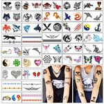 Yazhiji 36 Sheets Temporary Tattoos