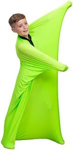 Special Supplies GREEN Sensory Body Sock Full-Body Wrap to Relieve Stress, Stretchy, Breathable Cozy Sensory Sack for Boys, Girls, Safe, Comfortable, Calming Relief Cocoon (Small 40"x27")