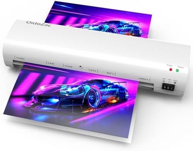 OidoZac Laminator, 9 Inch Compact Letter Size Laminator Machine for Small Desktop, Never Jam Thermal Laminating Machine A4/A5/A6 Personal Hot & Cold Laminator for Home School Teachers Office, White