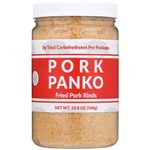 Pork Panko - 0 Carb Pork Rind Bread Crumbs - Keto and Paleo Friendly, Naturally Gluten-Free and Carb-Free - Case of 2