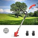 HshDUti Garden Strimmer Cordless,3-in-1 Electric Weed Wacker with 3 Type Blades,Telescopic Brush Cutter,12V Weed Eater Battery Powered,Edger Lawn Tool for Garden and Yard UK