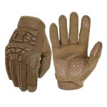 Seibertron T.F.F.I.G Tactical Gloves - Anti-Vibration, Super Grip, Flexible Rubber Protection for Outdoor Activities Coyote L