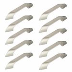 LAPO Premium Drawer Handle for Kitchen/Cabinet Pull Handles for Cupboard Drawers/Window Handle/Wardrobe Handle (96mm(4 Inch) Pack of 10, Satin Matt)