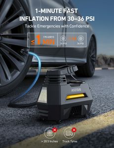 AstroAI 12V Tyre Inflator – Portable Air Compressor Pump