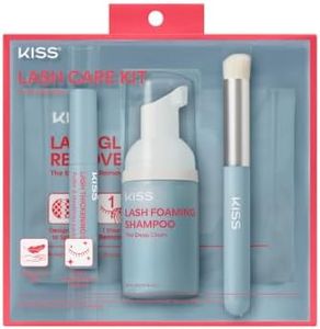 Kiss Lash Care Kit – Lash Foaming Shampoo, Lash Thickening Serum, Lash Glue Remover Pads