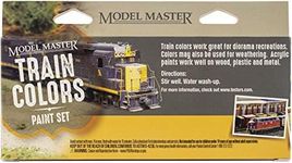 Testors 342300 Model Master Color Paint Set, Train Colors (6)