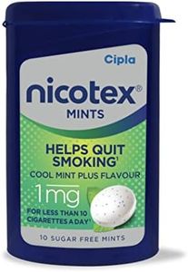 Cipla Nicotex Mints | Nicotine 1mg Lozenges (360 Pcs) | Helps Quit Smoking | Sugar Free | Cool Mint Plus Flavour (10 * 36 Pcs)