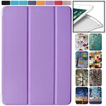 DuraSafe Cases for iPad Mini 7.9 Inch 3rd 2nd 1st Gen [ Mini 3 Mini 2 Mini 1 ] A1599 A1489 A1432 A1599 A1489 A1432 MGNR2VC/A ME276VC/A Adjustable Stand Feature Sleek Design Flip Case - Purple