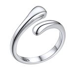 Sterling Silver Toe Rings Womens Summer Jewelry Minimalist Simple Toe Ring Knuckle Teardrop Toe Rings For Women