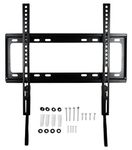 Gemx Fixed TV Wall Bracket for Most 26-65 inch TVs, Ultra Slim TV Wall Mount with VESA 200x200mm - 400x400mm for Flat Curved TVs up to 45.5kg, Fischer Anchor and Spirit Level Included