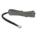 Extreme Max 5600.3081 "The Devil's Hair" Synthetic ATV / UTV Winch Rope - Gray