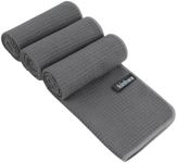 KinHwa Gym Towels for Sweat Absorbent Wicking Workout Towels Quick Dry and Compact Sweat Towels Microfiber Sports Towel for Yoga, Fitness, Treadmill or Indoor Bike (Gray 280gsm, 12"x40")