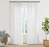 XTMYI White Curtains 96 Inches Long