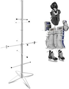 Hockey Equipment Dryer Rack Metal Hockey Equipment Gear Hockey Equipment Dryer Gear Holder Sports Tree Dryer Stand Deluxe Model Gear Drying Rack for Boys Hockey Football Lacrosse 55 x 21 Inch (1 Pack)