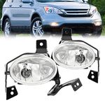 RAPOOSANS Driving Fog Lights Lamps Assembly Kit for Honda Crv Cr-v 2010 2011 Fog Lights Replacement with Switch and Wring Kit H11 12V 55W Bulbs