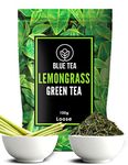 BLUE TEA - Lemongrass Green Tea - 100 gm-50 Cups || Diwali Gifts || HELPS MANAGE ANXIETY || Herbal Tea - 100% Natural - Refreshing - Detox Tea - Whole Leaf | Premium Zipper Packaging