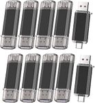 Vansuny 100Pack 64GB USB C Flash Dr