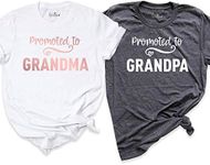 Promoted to Grandma Shirt, Grandpa 