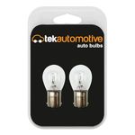 Tek Automotive 382 P21W Bulb, Car Light Bulbs, Indicator Bulbs, Brake Light Bulb, Reverse Light Bulb, Tail Light Bulb, Rear Fog Light, 382 P21W Car Bulbs, 12V 21W BA15S - Twin Pack